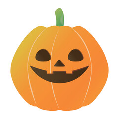 Halloween pumpkin face. Cute autumn and Halloween clipart. Jack o lantern.