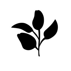 leaf silhouette design