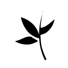 leaf silhouette design