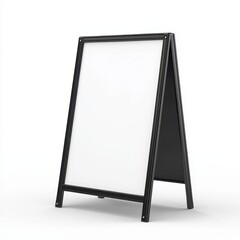 Blank a frame signboard for advertising isolated on white background