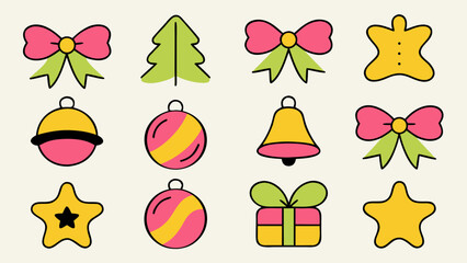 Charming hand drawn merry christmas vintage card collection featuring festive greetings and decorative elements for seasonal celebrations