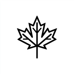 Obraz premium Stylized maple leaf representing canada and autumn