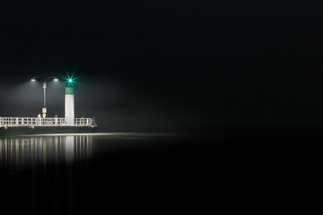 LAte night pier fishing in oshawa