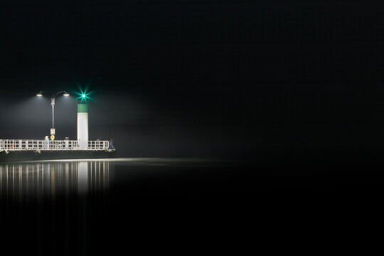 LAte night pier fishing in oshawa
