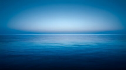 Obraz premium Tranquil expanse of deep blue ocean.