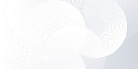 Abstract background with grey circle lines. Digital future technology concept simple modern