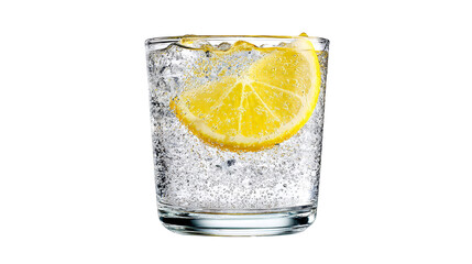 Glass of refreshing lemon water, a simple and healthy hydration choice refreshing.