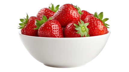 Juicy red strawberries png, fresh, ripe, and ready for delicious summer treats ripe.