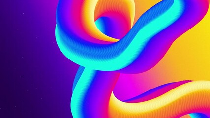 3D colorful blend animation, abstract blurred background - Powered by Adobe