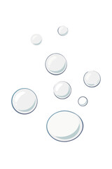 water drops on blue background