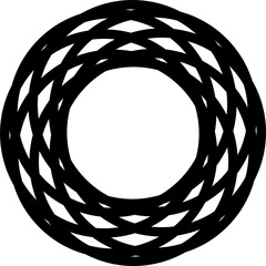 Circle overlay segments bold line for Infographic, data, business