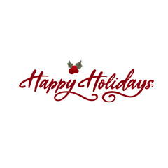 Vector Christmas frame, postcard with holiday elements. Holiday background.
