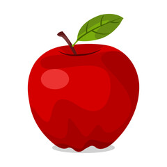 Vector Illustration of a fresh red apple