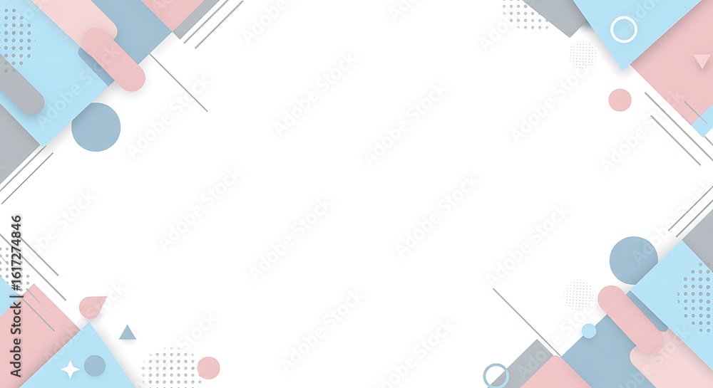 Poster flowing abstract blue wave pattern with soft gradients on a clean white background