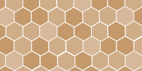 Hexagonal porcelain tile with textured terracotta patchwork, Elegant futuristic tech vector Modern Abstract Honeycomb Mosaic Pattern on White Background for Contemporary Design Projects