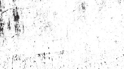 Abstract Black and White Grunge Texture Overlay, Distressed Grungy Surface Background