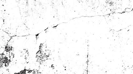 Monochrome Distressed Grunge Texture with Cracks and Scratches