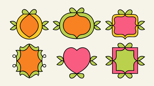 Charming vintage coquette style greeting cards collection featuring romantic floral motifs and elegant typography for special occasions