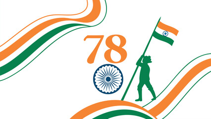Indian independence day graphic design