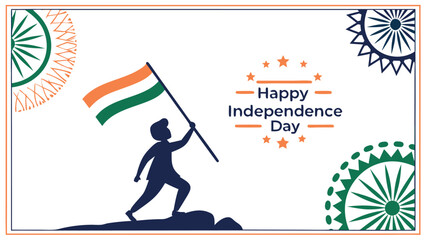 Indian independence day illustration