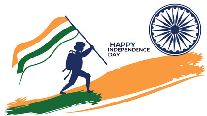 Indian independence day illustration