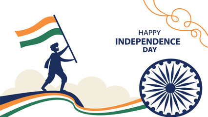 Indian independence day illustration