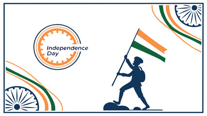 Indian national holiday anniversary graphic