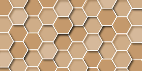 Hexagonal porcelain tile with textured terracotta patchwork, Elegant futuristic tech vector Modern Abstract Honeycomb Mosaic Pattern on White Background for Contemporary Design Projects