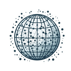 Global Network Icon &ndash; Internet and Connection