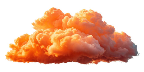 Vibrant Orange Fluffy Cloud Puff Isolated on Transparent Background

Photorealistic Orange Smoke Cloud with Soft Edges and Lighting