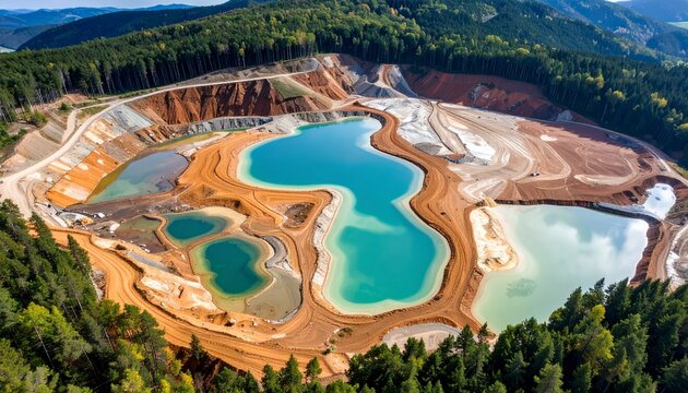 Environmental monitoring at a mining tailing pond with drones