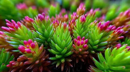 Sedum Plant, Succulent Bloom, Macro Photography, Garden Detail