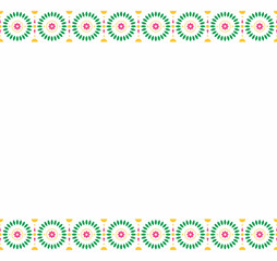 Elegant Batik Border Design for Traditional Fabric and Textile Embellishments