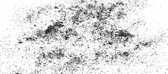 Dirt overlay or screen effect use for grunge and grunge dust overlay background with black textured design on white canvas suitable for creative editing projects  
