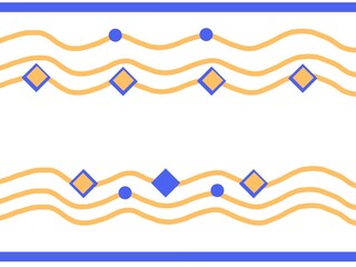 Diamond Pattern With Wavy line shape for frame,wallpaper,background or other 