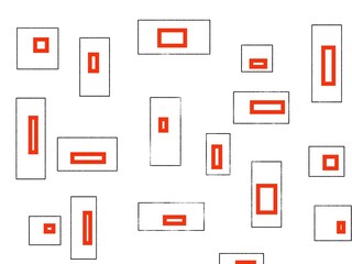 vector illustration of geometric pattern in red and white color 