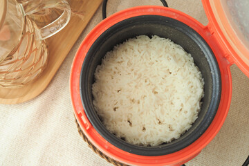 Cooking rice in a rice cooker for a perfect meal