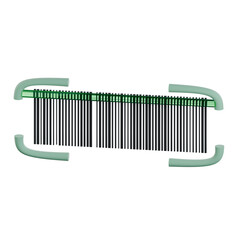 Barcode Scanner 3D Icon Colorful Style