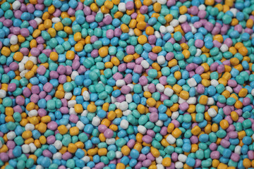 Colorful candy sprinkles for festive desserts and treats