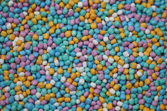 Colorful candy sprinkles for festive desserts and treats