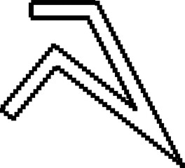 Pixel line creative design digital. Element 8 bit retro