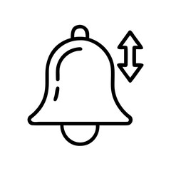 Notification arrow vector icon for UI alerts and digital notification indicators, Notification arrow vector icon, UI alert arrow symbol, Digital notification pointer graphic, Alert direction arrow