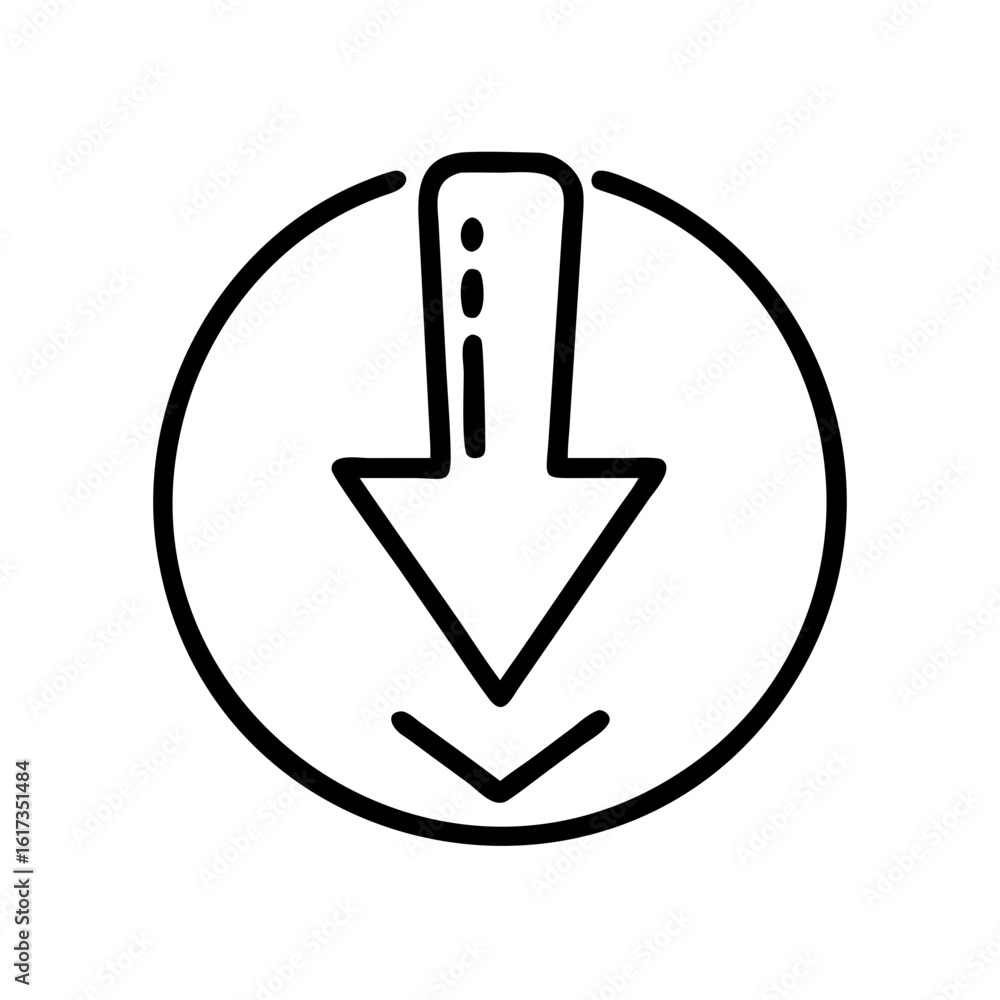 Aufkleber modern menu arrow vector icon for sleek dropdown navigation and ui design, modern menu arrow vector 