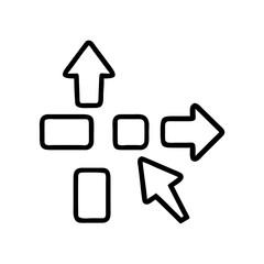 Stylish menu arrow vector icon for modern dropdown navigation and UI design, Stylish menu arrow vector icon, Unique dropdown menu arrow graphic, Clean UI menu arrow symbol, Navigation toggle arrow