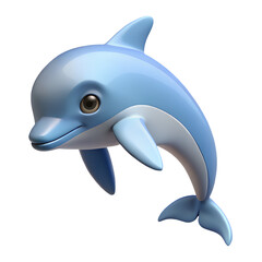 Fototapeta premium dolphin isolated on white background