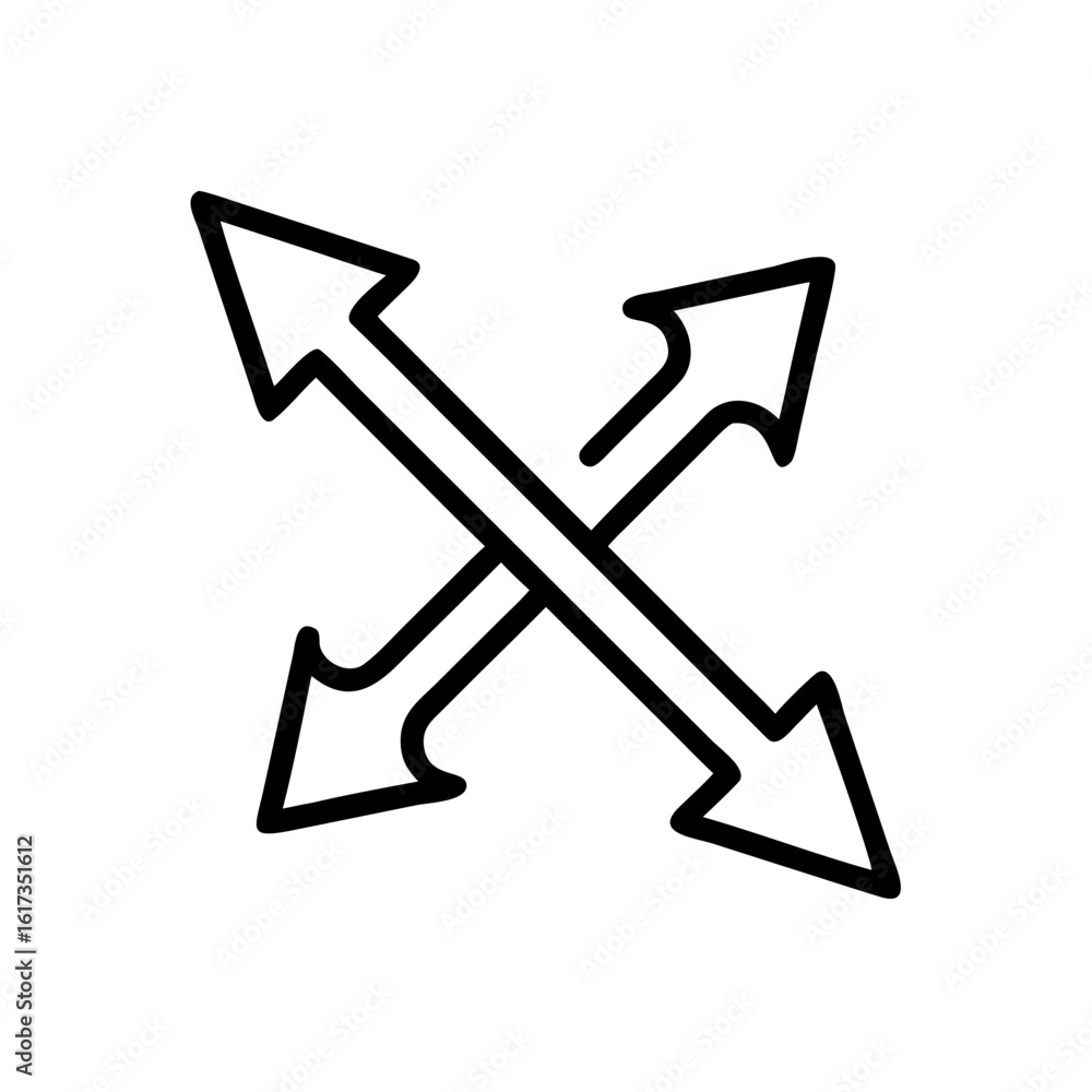 Poster expand arrow vector icon for ui navigation and digital interface design, expand arrow vector icon, e