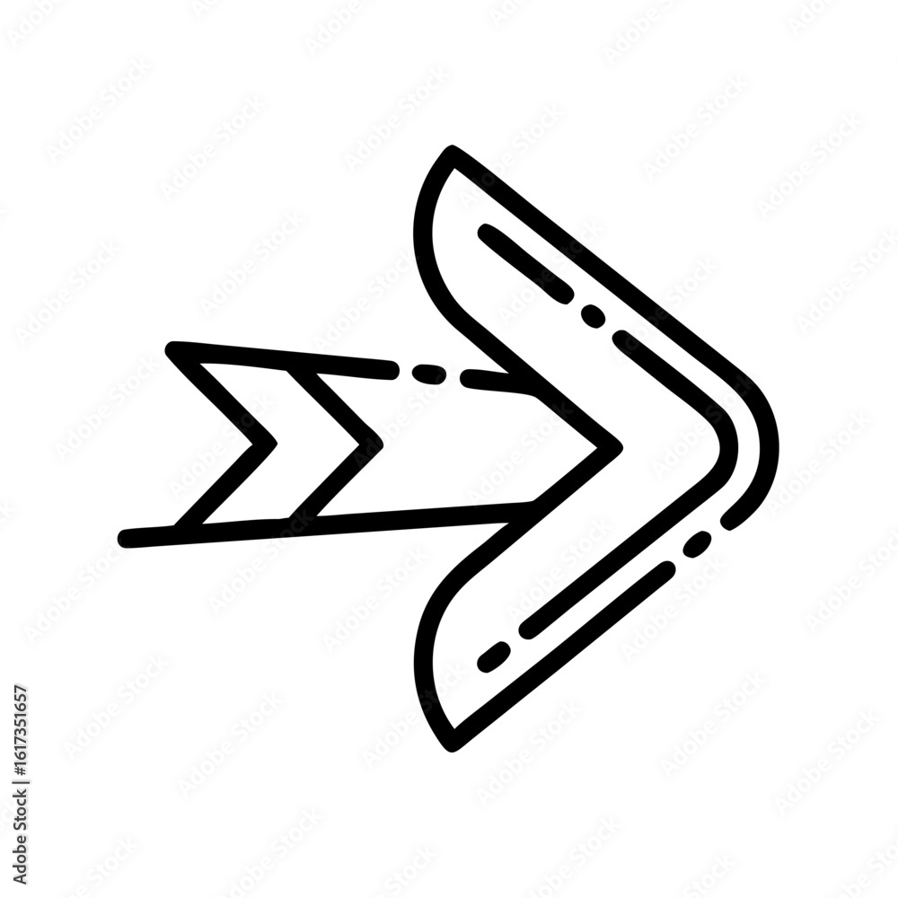 Poster forward arrow vector icon for web navigation and user interface design, forward arrow vector icon, r