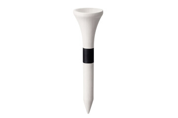 Golf tee isolated on a transparent background, perfect for enhancing design projects related to the sport of golf and recreation