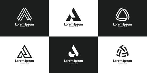 Letter a logo design icon