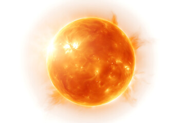 Sun on Transparent Background PNG
